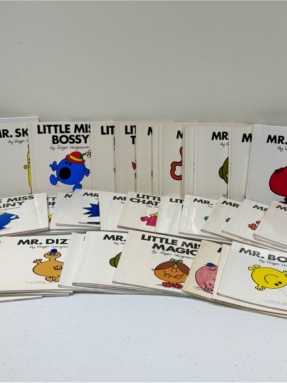 Roger Hargreaves Vintage Mr Men Little Miss Childrens Paperback Books Lot Of 39